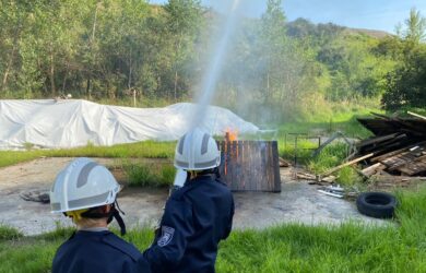 FF Wels Jugendübung Brand