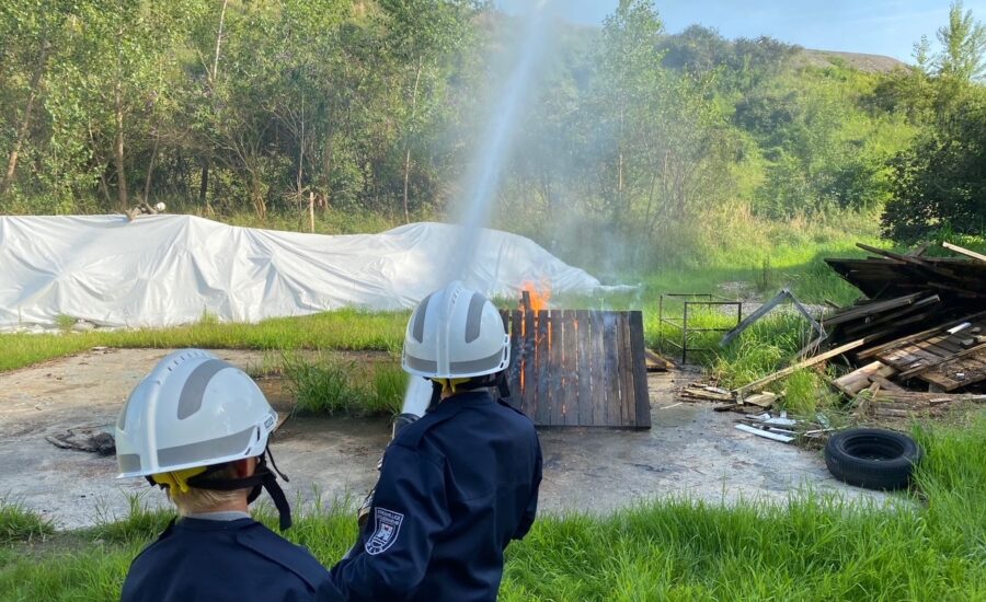 FF Wels Jugendübung Brand